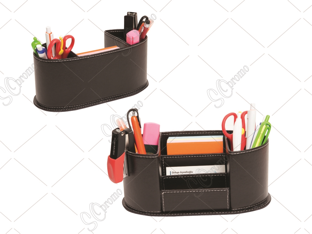 Leather Penholder With Cover